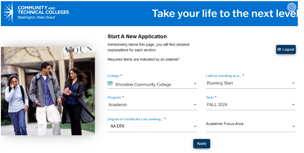 Running Start Application